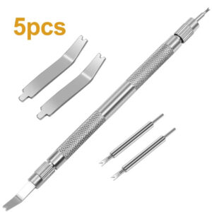9pcs/set Watchmaker Tools Accessories Metal Watch Repair Tool Remove Watch Strap Replace Watchband Double End Detachable Tools
