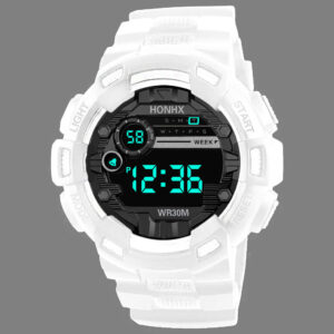 Military Men Watch Men’s Digital Watches Sports Electronic Wristwatch 50MM Large Dial Clock Waterproof Sport Watch for Boy Child