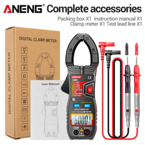 ANENG CM80/CM81 Digital Clamp Meter AC Current Multimeter Ammeter Voltage Tester Hz NCV Ohm Test Professional Multimeter Clamp