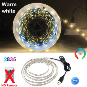 DC 5V USB LED Strips 2835 5050 White Warm White RGB Tira LED Strip Light TV Background Lighting Tape Home Decor Lamp 1-15m