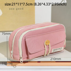 1pc Multi-layer Large-capacity Pencil Bag, Pencil Stationery Storage Bag, Multi-functional 4-layer Pen Case, Makeup Brush Storag