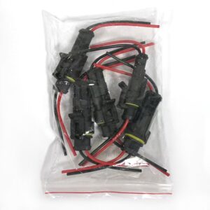 2 Pin Connector Waterproof Connector Male and Female Way 20AWG Wire Suitable for Car Truck Boat Other Wire Connection 5 Pairs