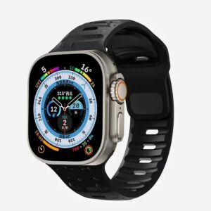 Soft Silicone Strap For Apple Watch Band Ultra 49mm 45mm 44mm 42mm 41mm 40mm 38mm Sport Watchband IWatch Serise 9 8 7 6 Bracelet