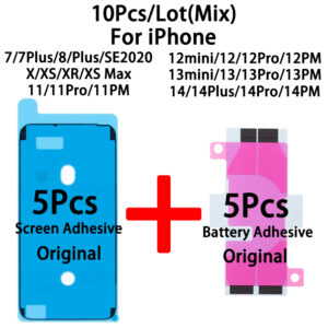 10Pcs Screen Waterproof Battery Adhesive For iPhone 14 Pro Max 13 11 12 Mini XS XR 7 8 Display Sticker Glue LCD Frame Tape Seal