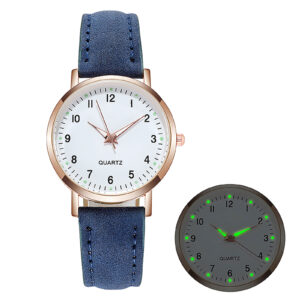 2024 New Exquisite and practical Ladies Diamond-Studded Luminous Retro Female Watch Belt Quartz Modern minimalist Watch