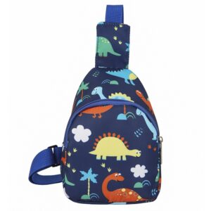Children’s Cute Dinosaur Shoulder Bags Baby Girls New Casual Boys Kids Chest Bag Coin Purse Nylon Handbags Small Messenger Bag
