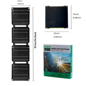 JMUYTOP Outdoor powerful Portable Solar Panel 5v 40W DC 12V 50W phone charger PD 20w QC 3.0 For USB A C Power bank power station