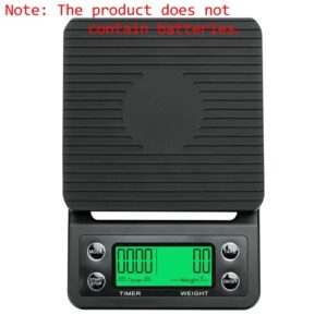 1pc Black Precision Coffee Dropping Scale 0.1g Coffee Dropping Scale With Timer Digital Kitchen Scale High Precision LCD Scale