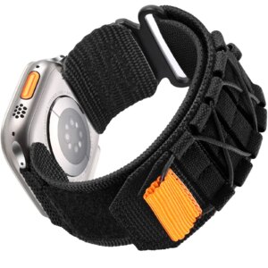 Tactical Strap for Apple Watch Band 49mm 45mm 44mm 41mm 40mm Nylon Alpine Trail Loop Bracelet IWatch Series Ultra 2 9 8 7 5 6 Se