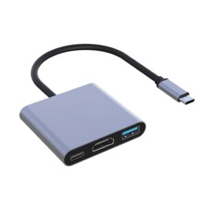 USB C HUB 3in1 Type C 3.0 to HDMI-compatible Docking Station PD Fast Charge 4K HDMI Adapter Splitter For MacBook
