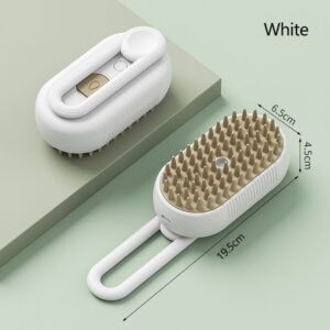 Cat Dog Pet Grooming Comb with Electric Spray Water Steam Soft Silicone Brush Kitten Pet Bath Brush Massage Pet Hair Remover