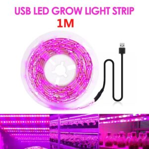 5V USB Led Plant Grow Light Full Spectrum Phyto Lamp 1m 2m 3m Strip For Seeds Flower Greenhouse Tent Hydroponic Plants Lighting