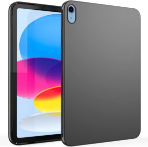 Silicone Tablet Case For iPad Air 5 4 mini 2 3 4 ipad 5 6 7 8 9 10 Gen Pro 11” 12.9” Flexible Soft TPU Black Shell Back Cover