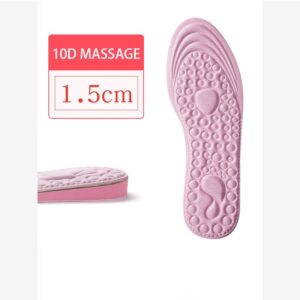 1Pair Height Increased Insoles for Women Shoes Inner Sole Shoe Insert Lift Heel Comfort EVA Heightening Feet Care Insoles