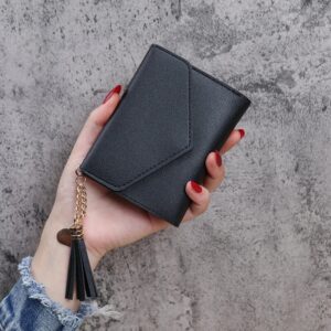 2024 New Purse Female Long And Short Cute Fringed Mini Purse Multi-card Student Wallet