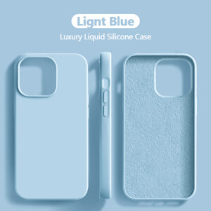 Original For iPhone 13 11 12 14 Pro Max Mini Case Liquid Silicone Soft Cover For iPhone 14 7 8 Plus XS XR X SE Shockproof Cases