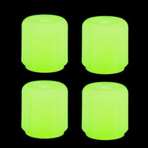 1/4Pcs Universal Luminous Car Tire Valve Stem Caps Cover ABS Colorful For Motorcycle Auto Styling Accessories
