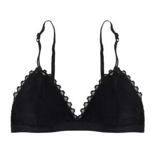 Women Lace Bra Wireless Bra Underwear White Black One Size Detachable Cup Sexy Soft Ventilate Fashion