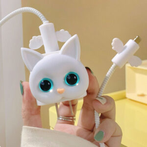 For Apple Iphone 18/20W Power Adapter Case Cute Cartoon Charger Case Cover for Iphone 14 13 12 Anti-break Data Cable Protectors