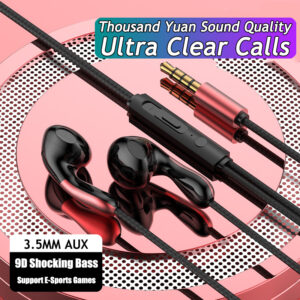 9D HIFI Heavy Bass Waterdrop Style Wired Earphones 3.5MM AUX/Type-C Digital Chip Headsets For Samsung Xiaomi Android Tablet PC