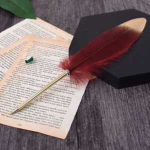 1 Pieces Lytwtw’s Stationery Cute Feather School Office Supplies Ballpoint Pen Gift Sweet Pretty Lovely Personality Styling