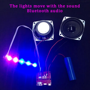 Wireless Electronic Speaker Module PCB With Amplifier Mp3 Decoder FM Radio Audio Circuit Board LED Dual Channel Wireless Module Fengshi