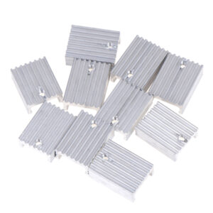 10pcs Aluminium Heat Sink Transistor Radiator for TO220 Triode 20*15*10MM Fengshi