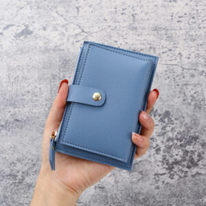 Trendy Ultra-thin Coin Purse Multi-functional Card Case Portable Travel Zipper Card Case