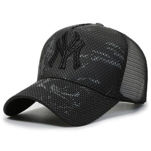 New Summer Hat Men’s Letter Embroidery Versatile Couple Sunscreen Sunshade Baseball Cap Sports Tennis Hat Travel Cap Men