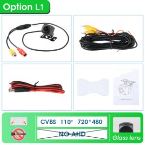 1080P Waterproof Vehicle Camera with Night Vision for Rear View Universal Backup Camera Car Monitor Head Unit Audio Reverse Cam
