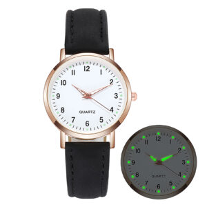 2024 New Exquisite and practical Ladies Diamond-Studded Luminous Retro Female Watch Belt Quartz Modern minimalist Watch