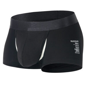 Open Front Underwear Men Cotton Sexy Men’s Boxer Shorts Panties Breathable Pouch Bulge Underpants Male