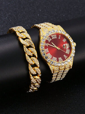 Hip Hop Watch Male Watch Luxury Water Proof Brand Watches Stainless Steel Round Clock Men Quartz Wristwatches Gift Boyfriend