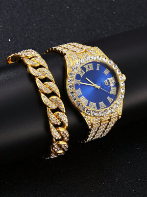 Hip Hop Watch Male Watch Luxury Water Proof Brand Watches Stainless Steel Round Clock Men Quartz Wristwatches Gift Boyfriend