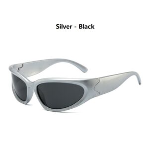 Y2k Classic Punk Wrap Around Vintage Sunglasses Women Men Luxury Brand Designer Sun Glasses Fashion Sport Eyewear UV400 Goggles