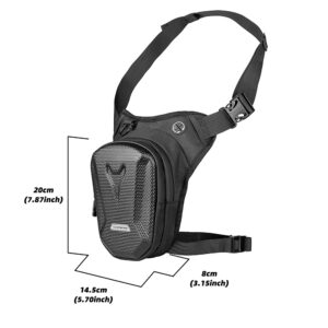 Tactical Travel Bag Waterproof Motorcycle Waist Leg Bag Men Hip Bum Pack Leg Side Bag Ride Bags Outdoor Casual Fanny Pack Bag