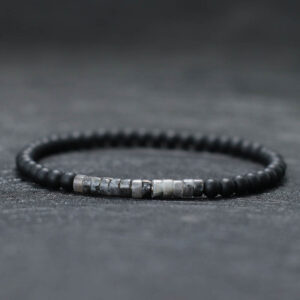 New Minimalist 4mm Bead Bracelet Unisex Emperor Onyx Small Stone Braclet Meditation Yoga Strand Braslet Couple Brazalete Pulsera