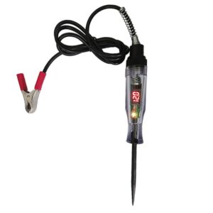 6V/12V/24V Car Circuit Tester Premium Test Light Probe Pen Light Bulb Diagnostic Tool Truck Voltage Circuit Tester Auto Repair