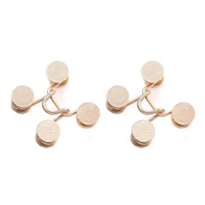 2pcs Skirt Pants Tighten Waist Brooches Jeans Adjustable Waist Clip Button Pearl Women’s Brooch Set DIY Clothing Accessories