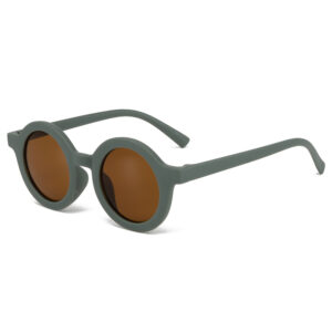 Children’s sunglasses, inset style round frame, 1-7 year old baby sunglasses, sun shading, sun protection