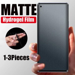 OnePLus 7T 8T 9 10 11 Pro फुल कभर प्रोटेक्टर OnePLus 7 6 5 8 9R Nord को लागि स्क्रिन प्रोटेक्टरमा 3PCS म्याट हाइड्रोजेल फिल्म