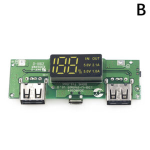 LED Dual USB 5V 2.4A Micro/Type-C USB Mobile Power Bank 18650 Charging Module Lithium Battery Charger Board Fengshi