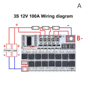 3s/4s/5s Bms 12v 16.8v 21v 3.7v 100a Li-ion Lmo Ternary Lithium Battery Protection Circuit Board Li-polymer Balance Charging Fengshi