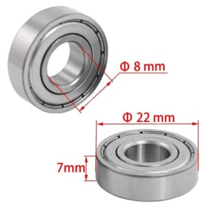 40/10Pcs 623zz 687zz 688zz 625zz 685zz 607zz 608zz Ball Bearing Chrome Steel Ball Bearings 3D Printer Part Bearing Pulley Wheel