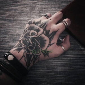 Waterproof Temporary Tattoo Sticker Rose Flower Hand back tatto Art flash tatoo fake tattoos for women men