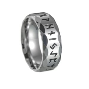 Stainless Steel Ring Titanium Steel Ring for Men Retro Style Vintage Fashion Jewelry 8mm Gold-color/Silver-color /Antique Silver