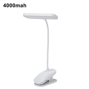 360┬░ Flexible Study Table Lamp with Clip USB Rechargeable Desk Lamp Bedside Night Light for Bedroom Study Reading Office Work