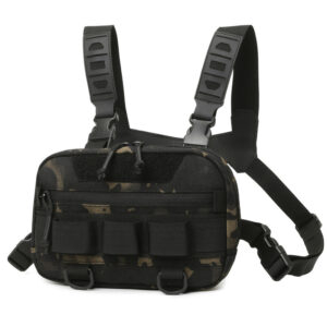 Tactical Chest Rig Backpack Camping Recon Kit Bag Molle Vest EDC Front Pouch Multi-Purpose Daypack For Hiking Fishing Lure Pack
