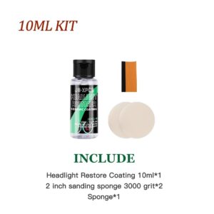 Car Headlight Restoration Kit Oxidative Yellowing Repair Liquid Polymer Refurbishment Lens Headlight Polishing XG-8