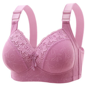 Womens Lace Bras Ultra-Thin Perspective Bralette Deep V Bra Sexy Lingerie Tops Plus Size Cup Mom’s underwear